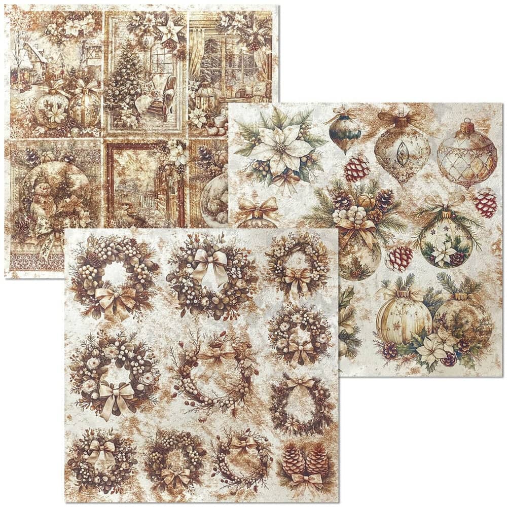 Deluxe & Vellum Dual pack 15 x 15 cm - 6 - pack Winter Season - 3 - Ciao Bella - Tidformera