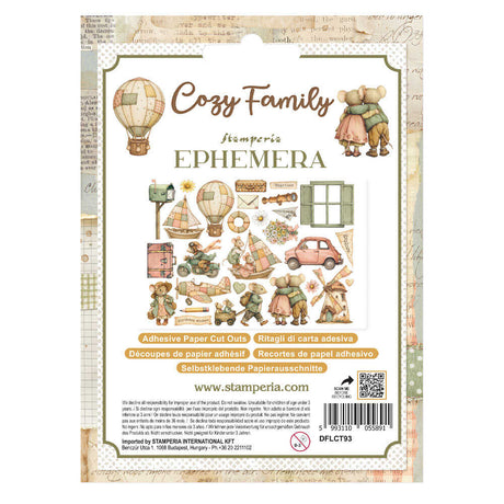 Die cuts - Adhesive - Cozy Family - 3 - Stamperia - Tidformera