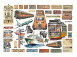 Die cuts Art of Travelling Ephemera - 2 - Stamperia - Tidformera