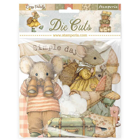 Die cuts - Assorted - Cozy Family - 1 - Stamperia - Tidformera