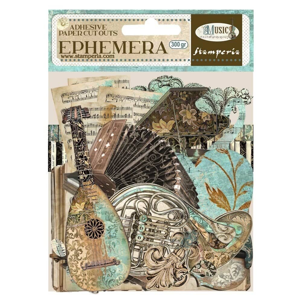 Die cuts Music Ephemera - 1 - Stamperia - Tidformera