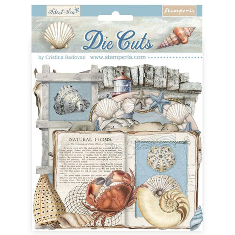 Die cuts - Silent Sea - Assorted från Stamperia - Tidformera