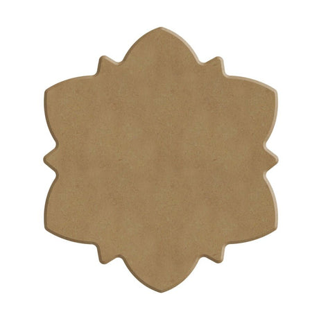 Dot Painting - Mdf - skiva och stencil - 10 cm - Anemone - 2 - Aladine - Tidformera