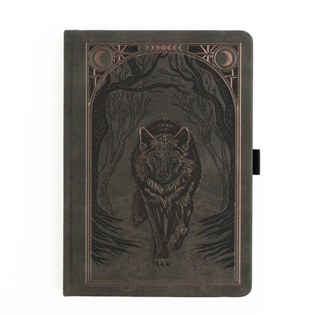 Dotted Notebook - A5 - 192 s - Wolf in the Night - 1 - Archer & Olive - Tidformera