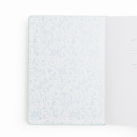 Dotted Notebook A5 Snowdrops - 2 - Archer & Olive - Tidformera