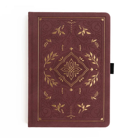Dotted Notebook - A5 - Storybook in Plum - 1 - Archer & Olive - Tidformera