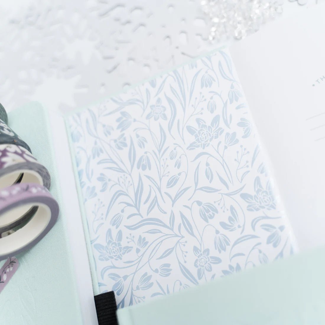 Dotted Notebook B5 - Snowdrops - 6 - Archer & Olive - Tidformera