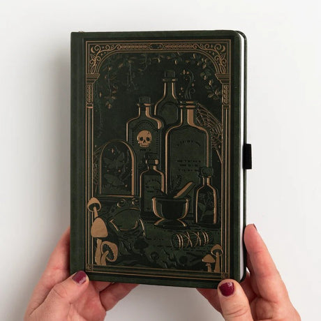 Dotted Notebook - Black dot grid - B5 - Apothecary Shelf - 10 - Archer & Olive - Tidformera