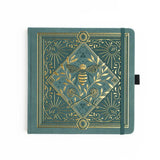 Dotted Notebook Keeper of the Bees in Soft Teal SQ - 1 - Archer & Olive - Tidformera