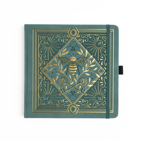 Dotted Notebook Keeper of the Bees in Soft Teal SQ - 1 - Archer & Olive - Tidformera