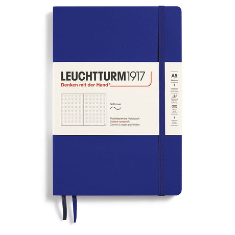Dotted notebook Lt A5 Mjuk pärm Ink från Leuchtturm1917 - Blå anteckningsbok - Tidformera