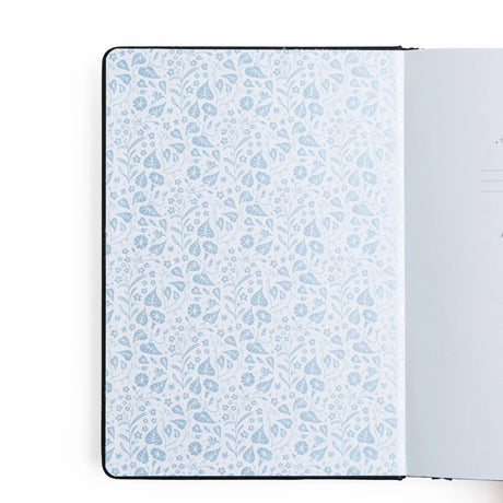 Dotted Notebook Midnight Floral SQ - 2 - Archer & Olive - Tidformera