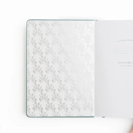 Dotted Notebook - Slim - Eucalyptus - 2 - Archer & Olive - Tidformera