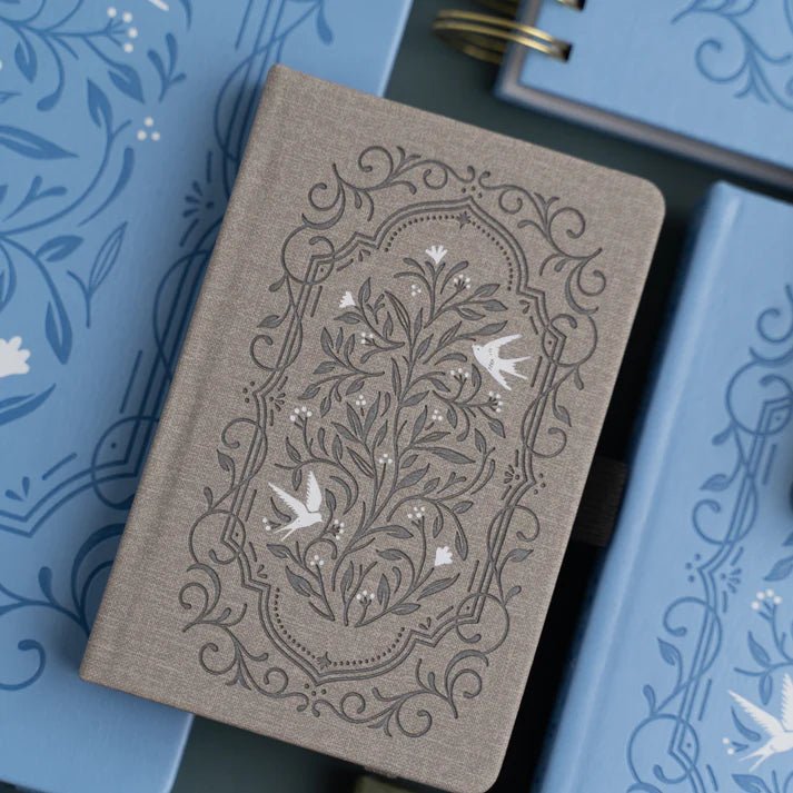 Dotted Notebook Songbird in Warm gray A6 - 2 - Archer & Olive - Tidformera