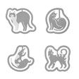 E - clips Gem i metall - Cats - 1 - Midori - Tidformera