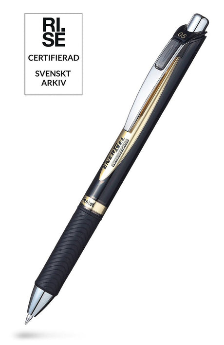 EnerGel 0,5 Needlepoint - Permanent - Black - 1 - Pentel - Tidformera