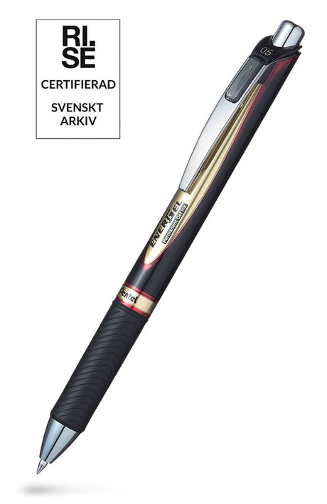 EnerGel 0,5 Needlepoint - Permanent - Red - 1 - Pentel - Tidformera