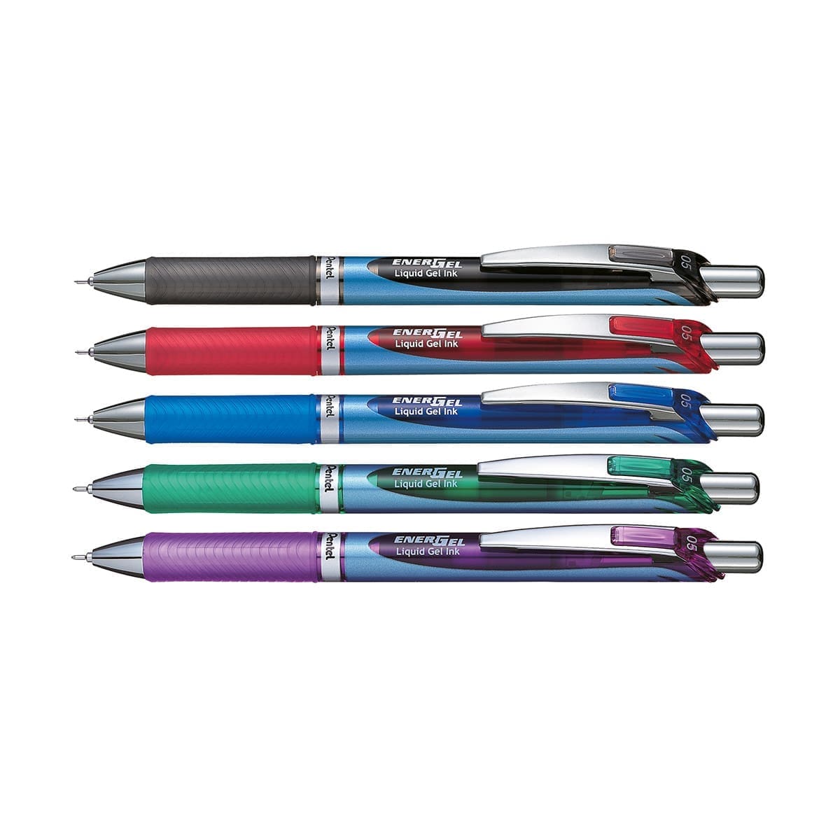 EnerGel Rollerballpenna 0,5 Needlepoint - Red - 2 - Pentel - Tidformera