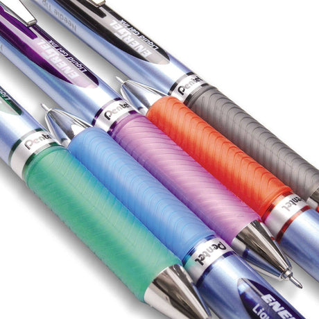 EnerGel Rollerballpenna 0,5 Needlepoint - Red - 3 - Pentel - Tidformera