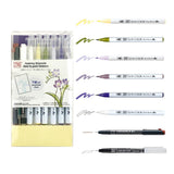 Exploring Watercolor How to paint flowers - Gradation - 3 - ZIG Kuretake - Tidformera