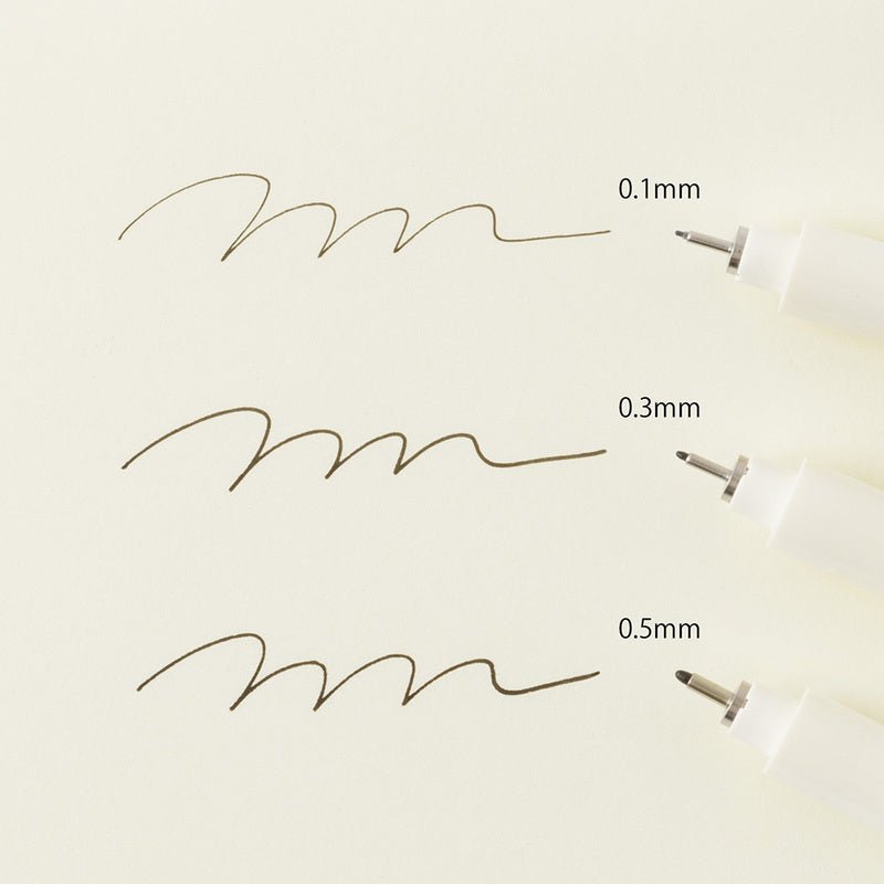 Fineliner MD Drawing Pen Black - 0,3 - 4 - Midori - Tidformera