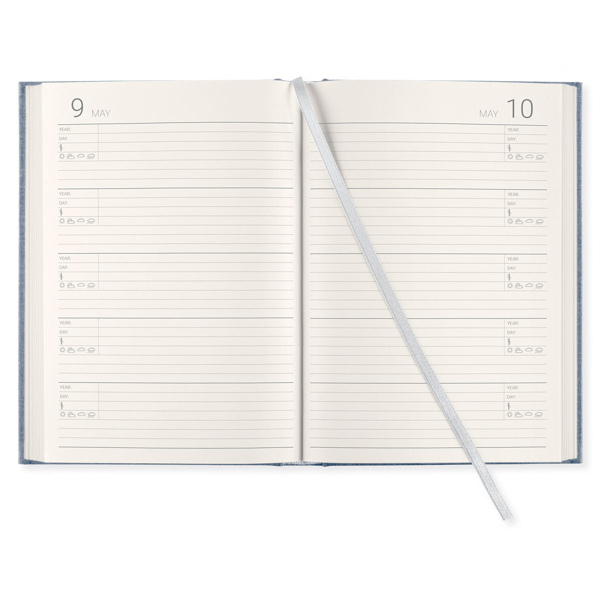 Five Year Diary - Denim - 2 - Paperstyle - Tidformera