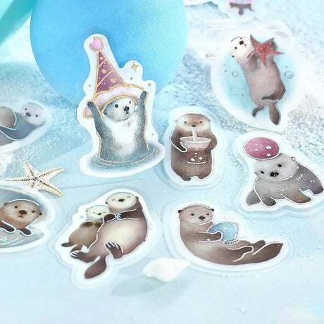 Flake stickers - Ippai - Full of sea otters! - 4 - BGM - Tidformera