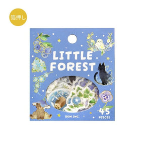 Flake stickers Little Forest - Blue - 1 - BGM - Tidformera