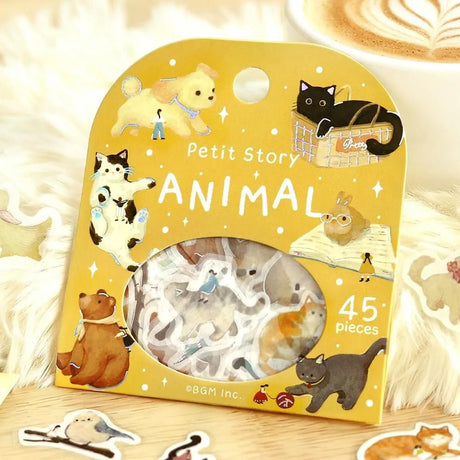 Flake stickers - Petit Story - Animal - 2 - BGM - Tidformera