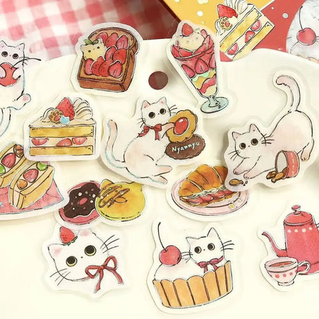 Flake stickers - Welcome Meow! - Shironeko - 4 - BGM - Tidformera