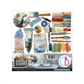 Fussy Cut Pad 24 - pack - An artist journey - 1 - Ciao Bella - Tidformera