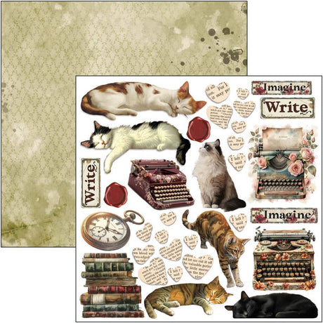 Fussy Cut Pad 24 - pack - Book Lovers - 2 - Ciao Bella - Tidformera