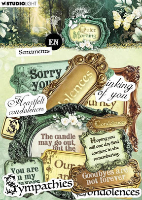 Fyndhörna - Quiet Morning Paper Elements Sentiments EN - 1 - Tidformera - Tidformera