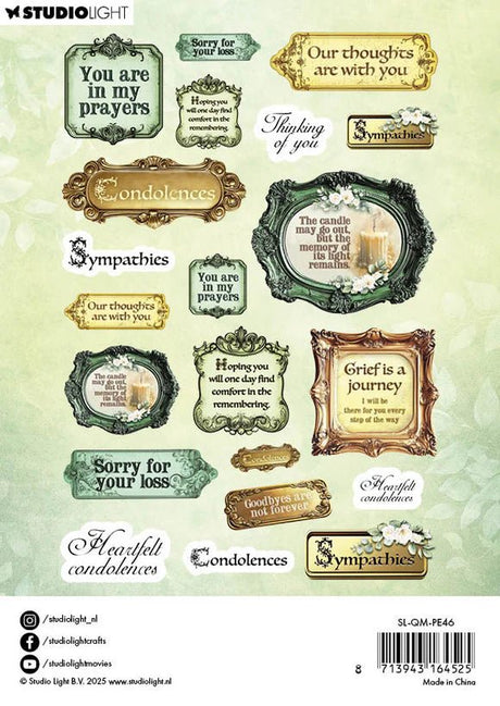Fyndhörna - Quiet Morning Paper Elements Sentiments EN - 2 - Tidformera - Tidformera