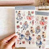 Fyndhörna Washi Stickers No. 026 Alice & rabbit - 4 - Tidformera - Tidformera