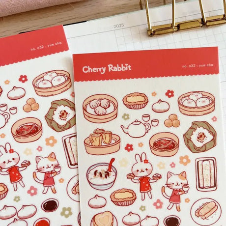 Fyndhörna Washi Stickers no. 032 Yum cha - 3 - Tidformera - Tidformera