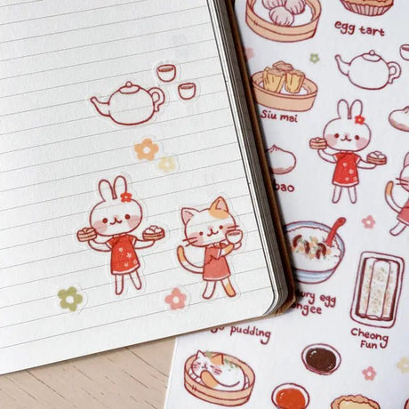 Fyndhörna Washi Stickers no. 032 Yum cha - 4 - Tidformera - Tidformera