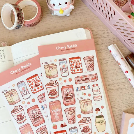 Fyndhörna Washi Stickers no. 041 Snacks - 2 - Tidformera - Tidformera