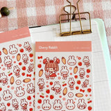 Fyndhörna Washi Stickers no. 043 Rabbit friends - 5 - Tidformera - Tidformera