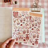 Fyndhörna Washi Stickers no. 046 Cat friends - 3 - Tidformera - Tidformera