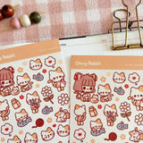 Fyndhörna Washi Stickers no. 046 Cat friends - 4 - Tidformera - Tidformera
