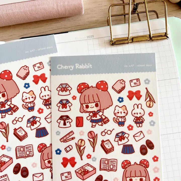 Fyndhörna Washi Stickers no. 047 School days - 4 - Tidformera - Tidformera