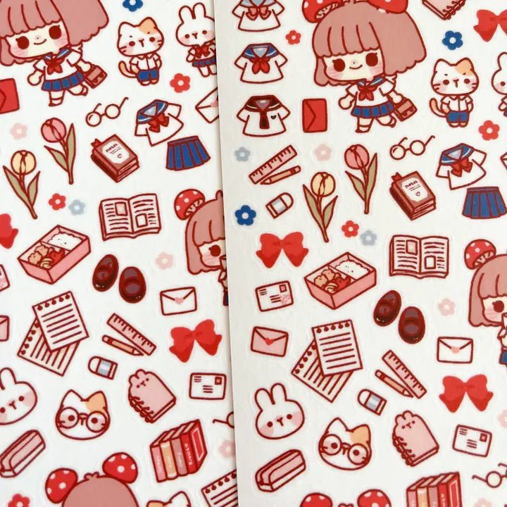 Fyndhörna Washi Stickers no. 047 School days - 2 - Tidformera - Tidformera