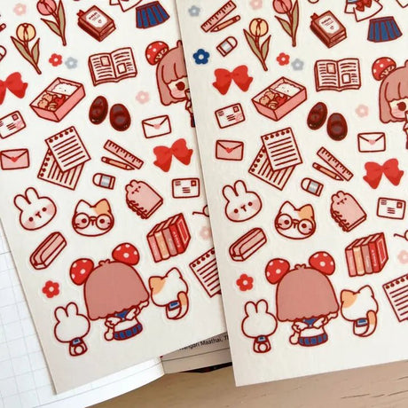 Fyndhörna Washi Stickers no. 047 School days - 5 - Tidformera - Tidformera