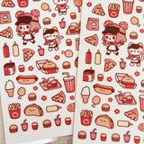 Fyndhörna Washi Stickers no. 054 Burger cafe - 4 - Tidformera - Tidformera