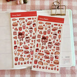 Fyndhörna Washi Stickers no. 054 Burger cafe - 1 - Tidformera - Tidformera