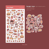 Fyndhörna Washi Stickers no. 054 Burger cafe - 5 - Tidformera - Tidformera