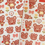 Fyndhörna Washi Stickers no. 056 Bear friends - 3 - Tidformera - Tidformera