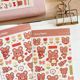 Fyndhörna Washi Stickers no. 056 Bear friends - 4 - Tidformera - Tidformera