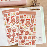 Fyndhörna Washi Stickers no. 056 Bear friends - 1 - Tidformera - Tidformera
